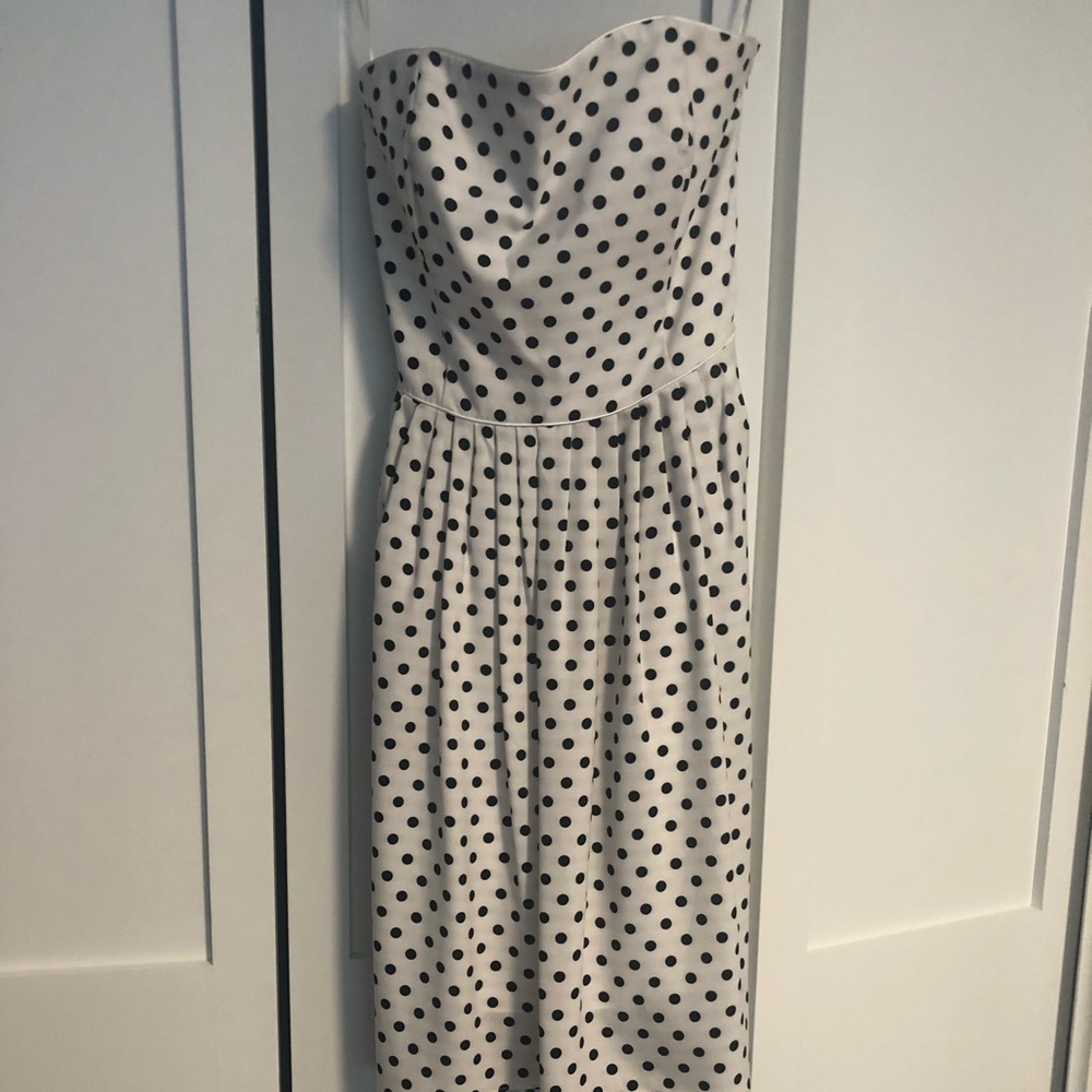 White House Black Market polka dot dress
